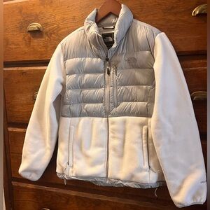 The North Face Silver Puffer Fleece Jacket